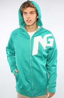 analog the transpose zip up hoody in teal sale $ 53 95 $ 81 00 33 %