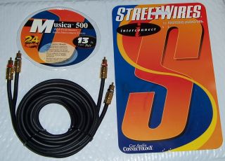StreetWires by Esoteric Audio USA Musica 500 Series RCA Cable 12 Foot