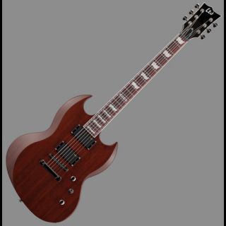 New ESP Viper 330 MB Mahogany Brown Active SG Style Electric Guitar