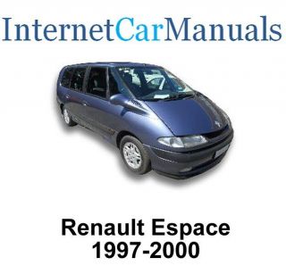 1997 2000 Renault Espace Workshop Service Repair manual 1452 pages CD