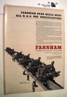 Farnham Spar Mills Douglas Aircraft 1955 Print Ad