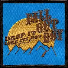 description brand new licensed fall out boy iron on patch