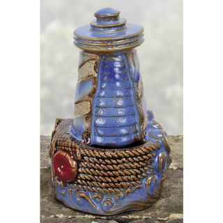 Falling Waters Indoor TABLETOP WATER FOUNTAIN LIGHTHOUSE Home Decor