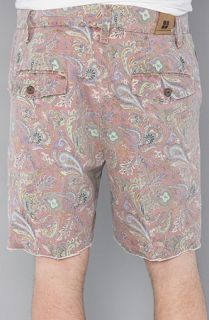 Insight The Room Serviced Mid Shorts in Red Paisley