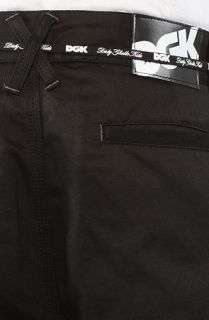 DGK The Working Man Chino Shorts in Black