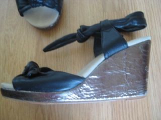 Soft Faryl Robyn Leather Ties Wedge Platforms Shoes 8