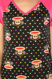 Paul Frank The Raglan Sleepshirt in Black Pink