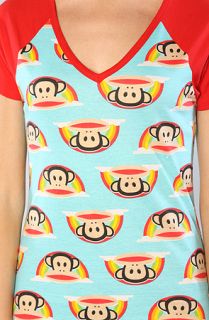 Paul Frank The Raglan Sleepshirt in Blue Red