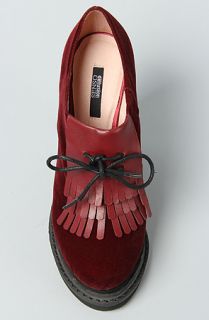 Senso Diffusion The Isadora Shoe in Bordeaux Velvet