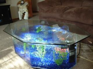 New Beautiful Long Octagon Aquarium Fish Tank for Home