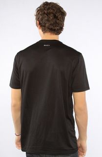 RVCA The Arid VNeck Tee in Black Concrete