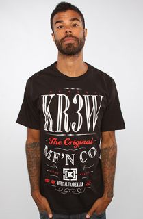 KR3W The Kentucky Regular Tee in Black