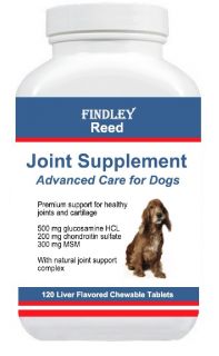 Findley Reed Joint Supplement for Dogs Glucosamine Chondroitin MSM 120