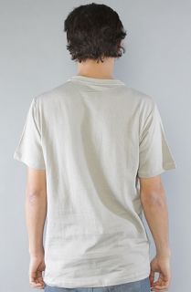 LRG Core Collection The Core Collection Striped YNeck Tee in Light Ash