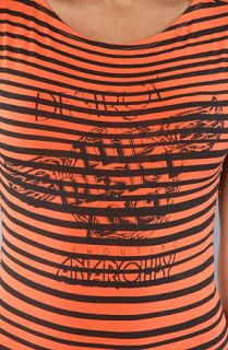 Insight The Jack White Stripe Bodysuit in Orange
