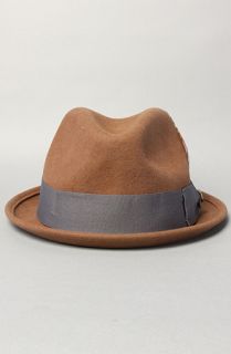 Brixton The Gain Fedora in Pecan Felt