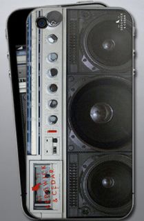 MusicSkins Sedgwick Cedar Boombox for iPhone 44S iPhone 2G3G3GS