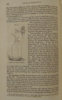  Civil War Medical Book Pharmacy Natural Medical Ether Chloroform Opium
