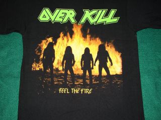 Overkill Feel The Fire Album Logo Shirt New M L XL