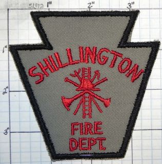  Pennsylvania Shillington Fire Dept Patch