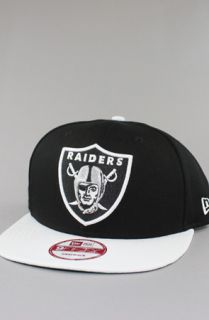 123SNAPBACKS Oakland Raiders Snapback HatNE LogoBlackWhite  Karmaloop