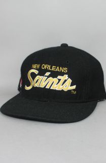 Vintage Deadstock New Orleans Saints Fitted HatBlack