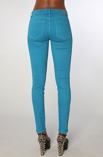 Dittos The Dawn Mid Rise Skinny Jean in Teal