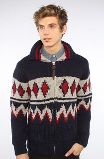 Schott NYC The Navajo Sweater in Navy