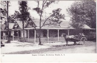 Horse Buggy Eagan Cottages Rockaway Queens NY 1908