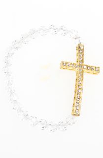  clear and gold rosary bracelet $ 46 00 converter share on tumblr size