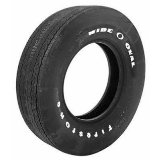 Coker Firestone Wide Oval Tire F70 14 Solid White Letters 54850