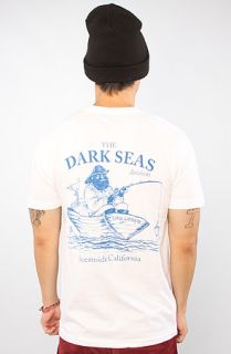 Dark Seas The Skipper Tee in White Concrete