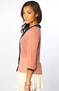 LA Boutique The Peyton Top in Mauve Concrete