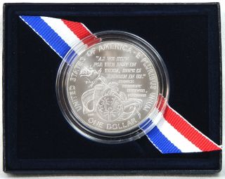 1995 UNC Special Olympics Commem Silver Dollar w Box