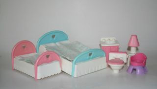 Fisher Price Loving Family Bedroom Set and Bathroom