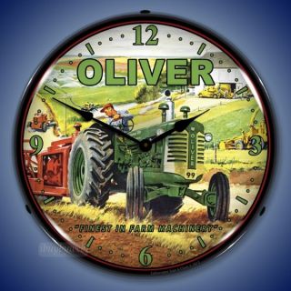 Nostalgic Style Oliver Tractor Farm Machinery Backlit Lighted Wall