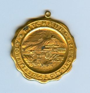 nice 33mm looped town medal for Fitchburg MA and I believe it is for