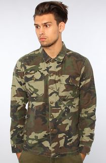 Obey The Canter Buttondown in Camo Concrete