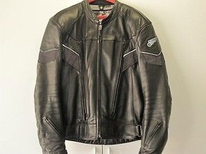 First Gear Leather Motorcycle Jacket Pants