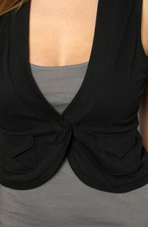 Alternative Apparel The Throw Over Vest in Black