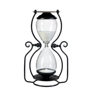 30 Minute 10 5 Metal Frame Swivel White Modern Sand Glass Hourglass