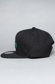 Mitchell & Ness The New York Jets Logo Snapback Hat in Black