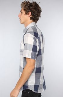 HUF The Oversized Gamby Check Buttondown Shirt in Navy