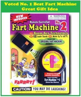 Fart Machines 2 New Improved Remote Control Fun Laughs Whoopee Cushion