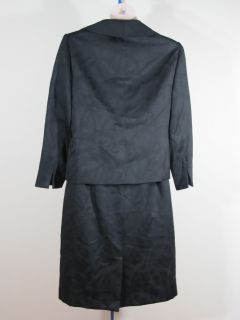 Evan Picone 2 Pc Black Jacquard Skirt Suit Sz 18W Woman Plus Sz NWT $