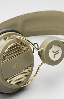 WeSC The Oboe Golden Seasonal Headphones in Ivy Green