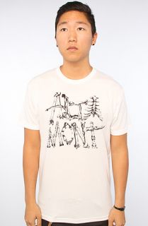 Altamont The Bones To Pick Tee in White Black