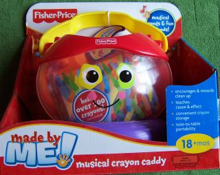 Fisher Price Musical Crayon Caddy Made by Me Musical Crayon Storage
