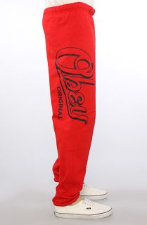 Obey The Encore Sweatpants in Red Concrete