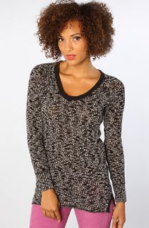 Free People The Boston Jersey Sweater in Black Combo